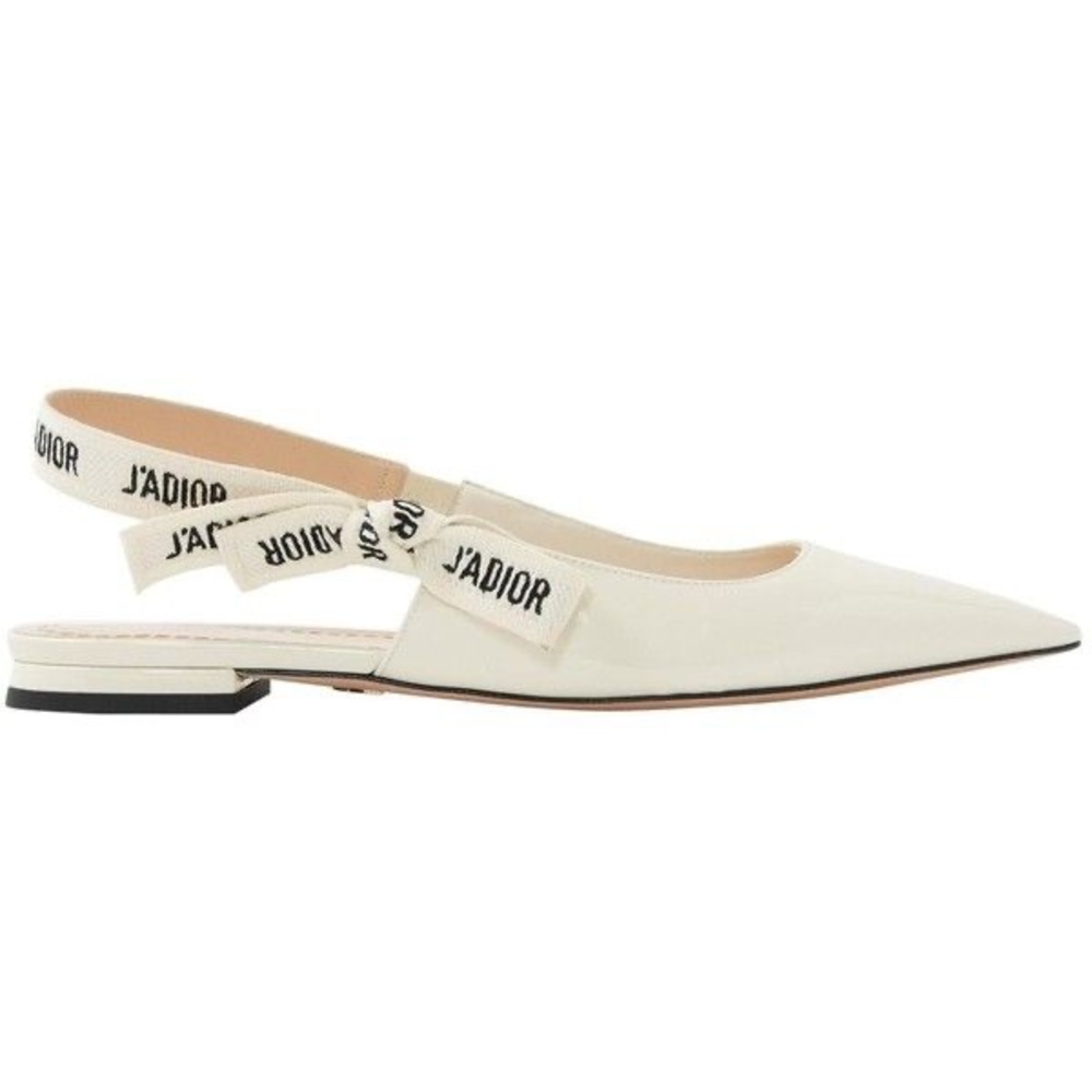 Dior Cream J'Adior Slingback Flats